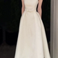 Robe de bal de princesse bustier à volants en satin long, robe de soirée C8117