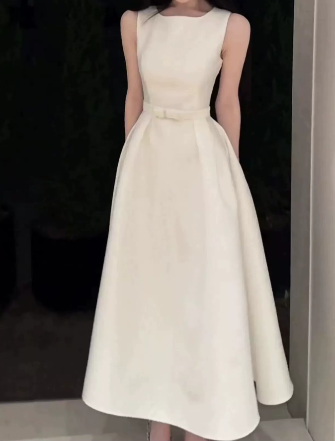 Robe de bal de princesse bustier à volants en satin long, robe de soirée C8117