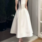 Robe de bal de princesse bustier à volants en satin long, robe de soirée C8117
