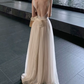 Sweet Spaghetti Straps Prom Dress Lace Backless A-Line Evening Dress C9584