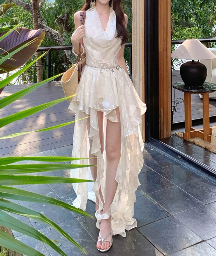 Mini robe de soirée en satin, sans bretelles, sans manches, ligne a, simple, C899