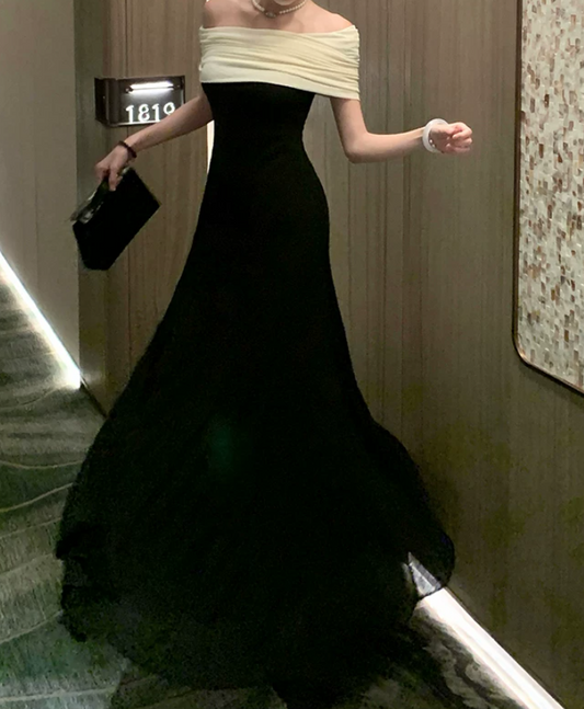 Robe de bal de princesse bustier à volants en satin long, robe de soirée C8117