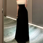 Vintage Off-Shoulder Prom Dress Black A-Line Evening Dress C9586