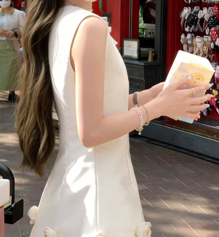 Mini robe de soirée en satin, sans bretelles, sans manches, ligne a, simple, C899