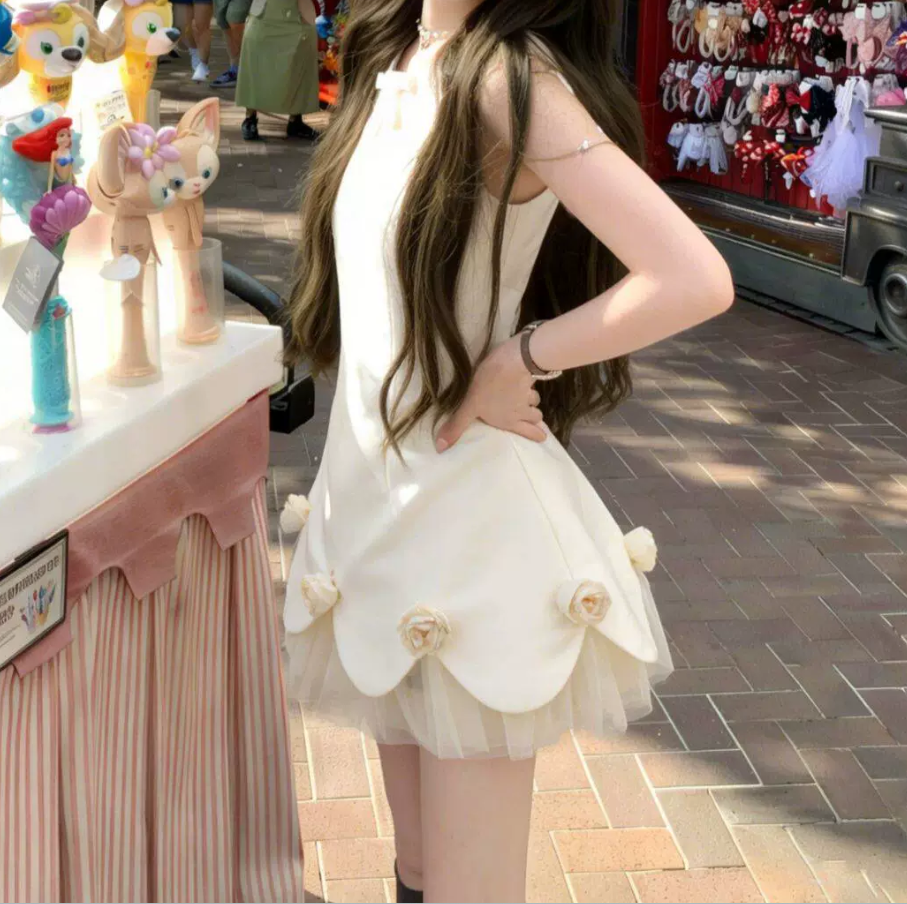Mini robe de soirée en satin, sans bretelles, sans manches, ligne a, simple, C899