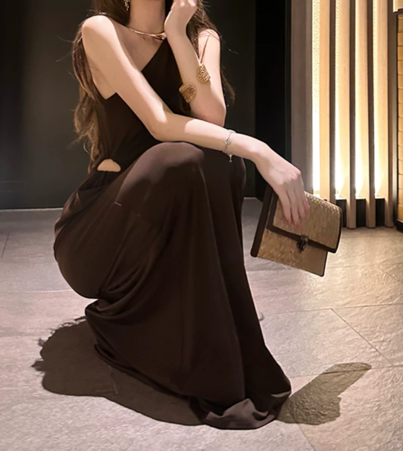 Robe de bal de princesse bustier à volants en satin long, robe de soirée C8117