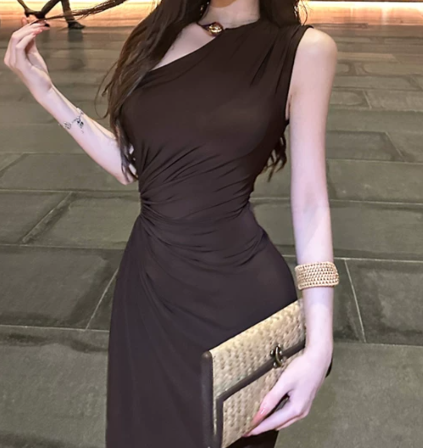 Robe de bal de princesse bustier à volants en satin long, robe de soirée C8117