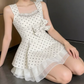 Mini robe de soirée en satin, sans bretelles, sans manches, ligne a, simple, C899