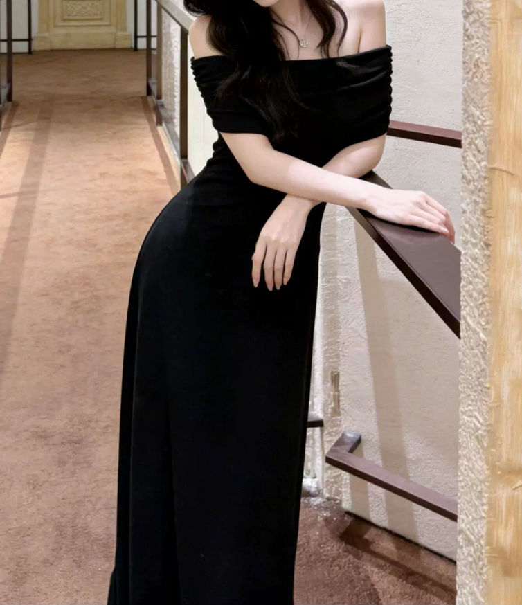 Robe de bal de princesse bustier à volants en satin long, robe de soirée C8117