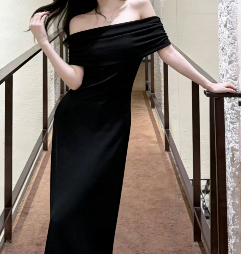 Robe de bal de princesse bustier à volants en satin long, robe de soirée C8117