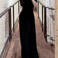 Robe de bal de princesse bustier à volants en satin long, robe de soirée C8117