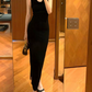 Trendy Off-Shoulder Prom Dress Black Sheath Evening Dress C9615
