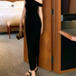 Trendy Off-Shoulder Prom Dress Black Sheath Evening Dress C9615