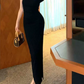 Trendy Off-Shoulder Prom Dress Black Sheath Evening Dress C9615