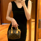 Trendy Off-Shoulder Prom Dress Black Sheath Evening Dress C9615