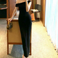 Trendy Off-Shoulder Prom Dress Black Sheath Evening Dress C9615