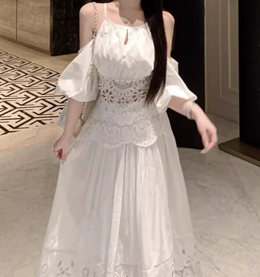 Robe de bal de princesse bustier à volants en satin long, robe de soirée C8117