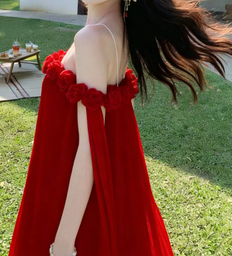 Robe de bal de princesse bustier à volants en satin long, robe de soirée C8117