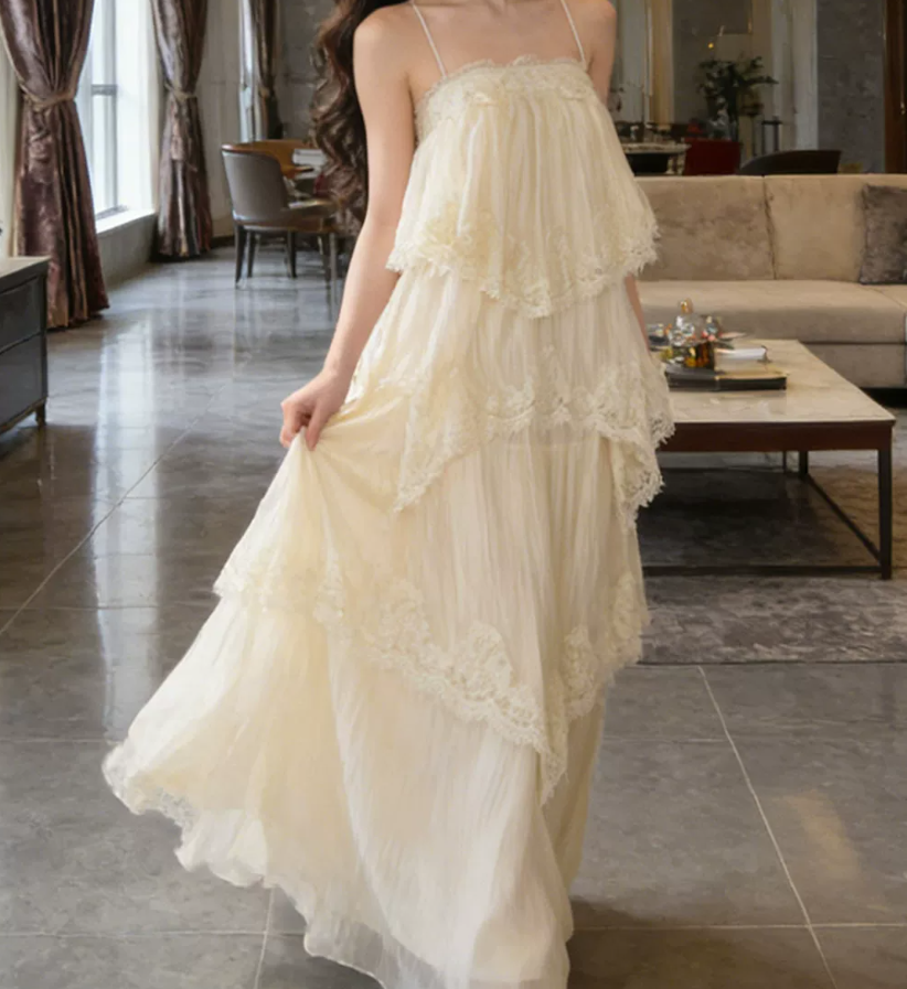 Robe de bal de princesse bustier à volants en satin long, robe de soirée C8117