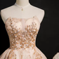 Sexy A line Strapless Tulle Short Homecoming Dresses C962