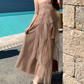 Dreamy One Shoulder Prom Dress Tiered Tulle A-Line Evening Dress C9630