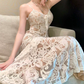 Robe de bal de princesse bustier à volants en satin long, robe de soirée C8117