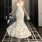 Robe de bal de princesse bustier à volants en satin long, robe de soirée C8117