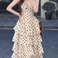 Robe de bal de princesse bustier à volants en satin long, robe de soirée C8117