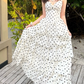 Robe de bal de princesse bustier à volants en satin long, robe de soirée C8117
