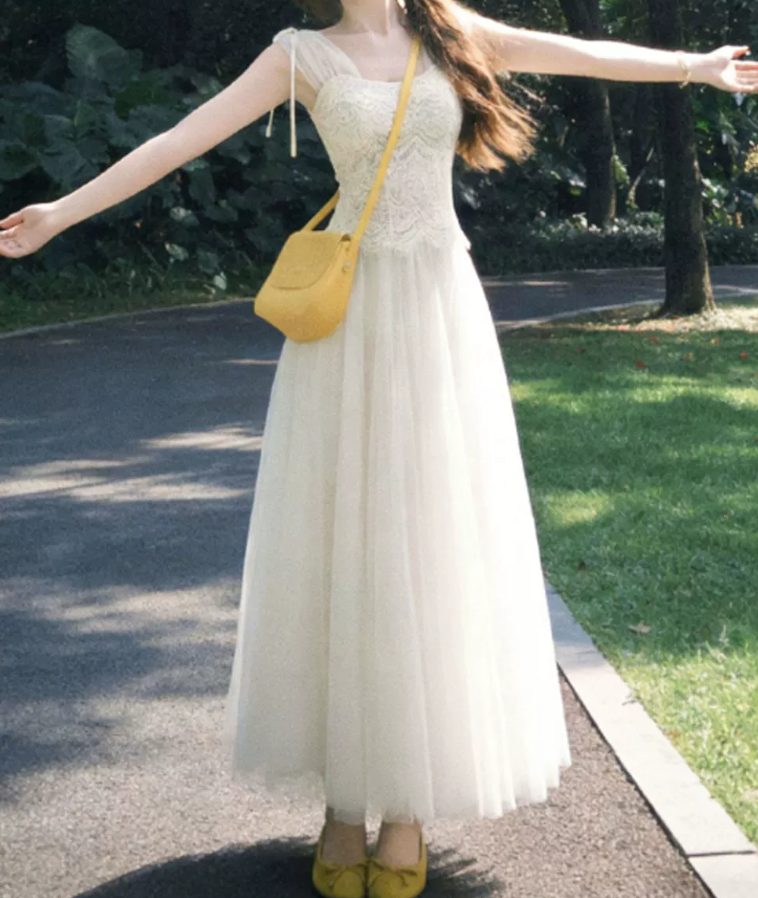 Robe de bal de princesse bustier à volants en satin long, robe de soirée C8117