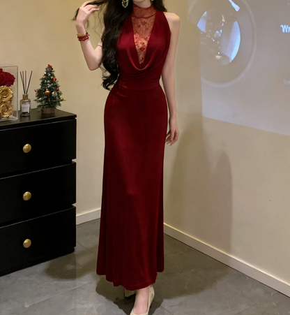 Robe de bal de princesse bustier à volants en satin long, robe de soirée C8117