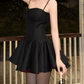 Simple Spaghetti Straps Homecoming Dress With Choker A-Line Party Dress C9637