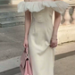 Robe de bal de princesse bustier à volants en satin long, robe de soirée C8117