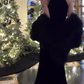Unique Halter Neck Prom Dress Black Slit Mermaid Evening Dress C9651