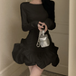 Mini robe de soirée en satin, sans bretelles, sans manches, ligne a, simple, C899