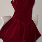 Gorgeous Strapless Homecoming Dress Red Beaded A-Line Party Dress C9660