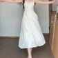Classical Spaghetti Straps Prom Dress White Ruffles A-Line Evening Dress C9663