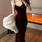 Robe de bal de princesse bustier à volants en satin long, robe de soirée C8117