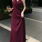 Robe de bal de princesse bustier à volants en satin long, robe de soirée C8117