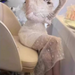 Glam Strapless White Homecoming Dress Feather Sequins Sheath Party Dress C9680