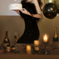 Sparkling Strapless Black Homecoming Dress Feather Sequins Sheath Party Dress C9683