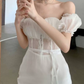 Nouvelle robe longue d'été élégante de style français pour femme C7992
