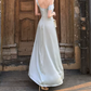 Lustrous Spaghetti Straps Prom Dress Blue Satin Sequins A-Line Evening Dress C9696