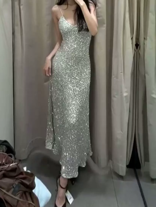 Robe de bal de princesse bustier à volants en satin long, robe de soirée C8117