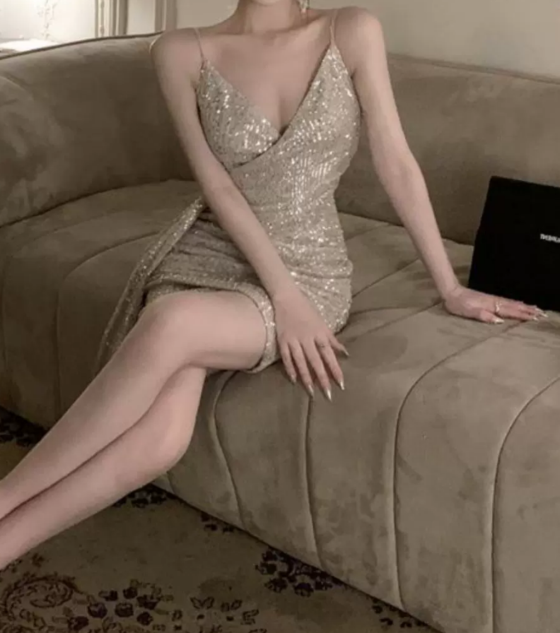 Mini robe de soirée en satin, sans bretelles, sans manches, ligne a, simple, C899