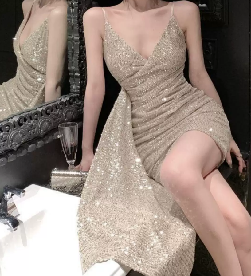 Mini robe de soirée en satin, sans bretelles, sans manches, ligne a, simple, C899