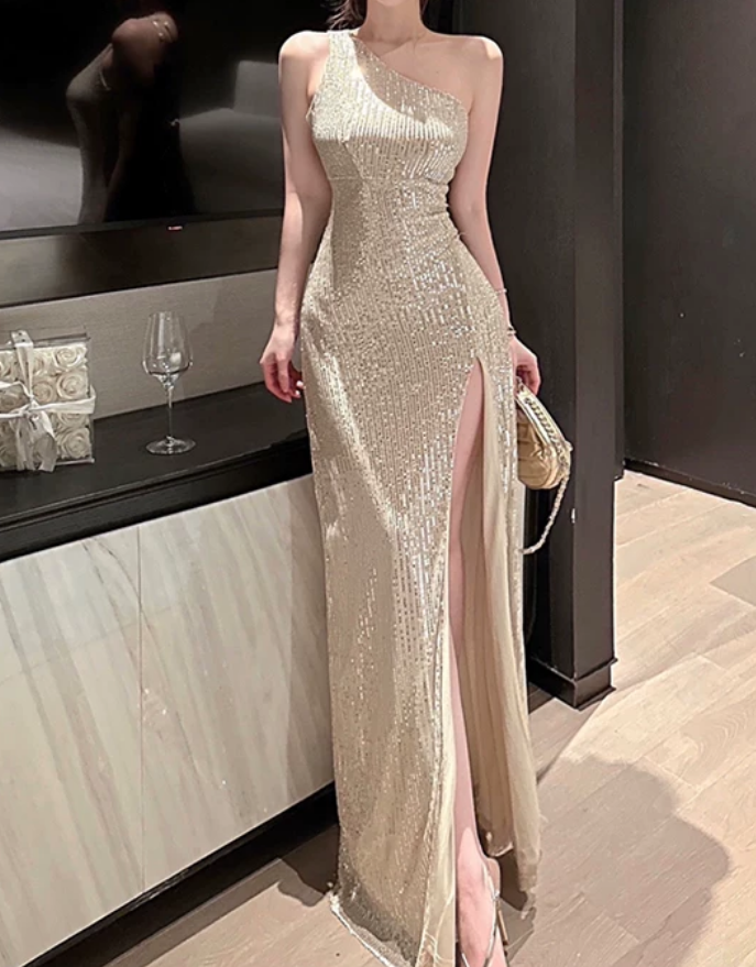Nouvelle robe longue d'été élégante de style français pour femme C7992