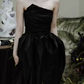 Robe de bal de princesse bustier à volants en satin long, robe de soirée C8117