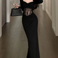 Nouvelle robe longue d'été élégante de style français pour femme C7992