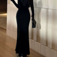 Nouvelle robe longue d'été élégante de style français pour femme C7992
